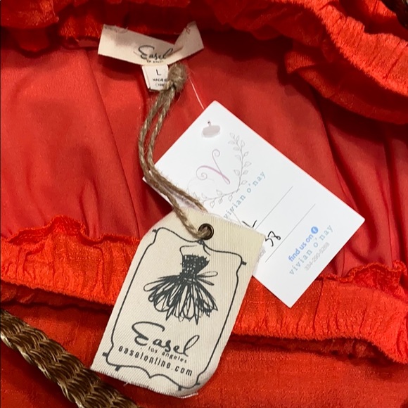 easel Skirts Nwt Easel Los Angeles Coral Maxi Belted Skirt Poshmark